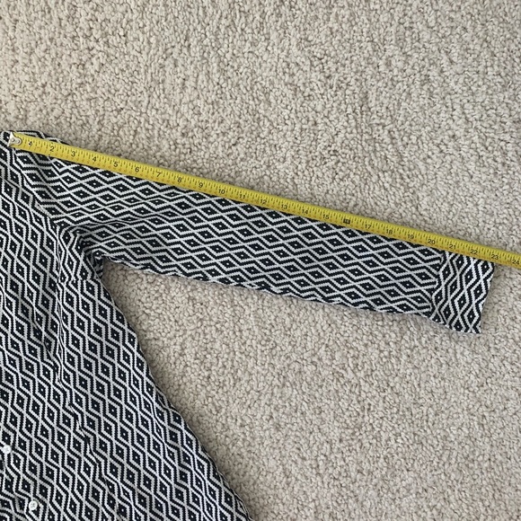 TRISTAN - New western style blouse P S black white - Picture 5 of 7